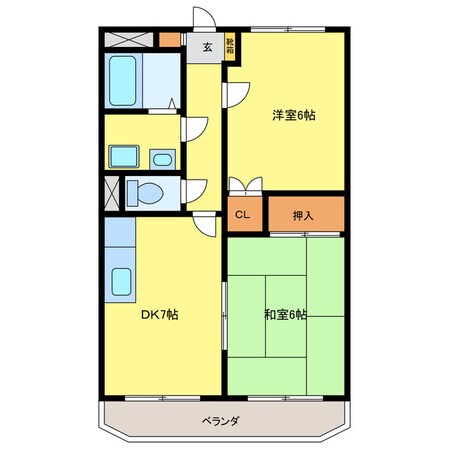 ハピネス21の物件間取画像